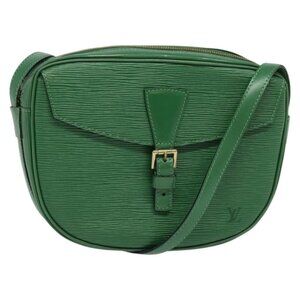 LOUIS VUITTON Epi Jeune Fille MM Shoulder Bag Green M52154 LV Auth 132936